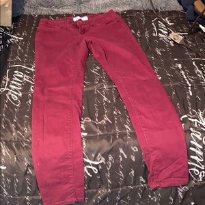 Jeans burgundy